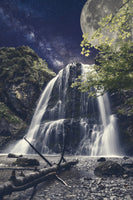 framedposter-print-full-moon-at-the-waterfall