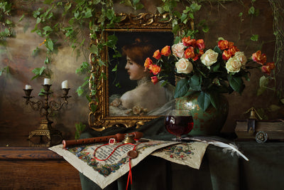 poster-print-still-life-with-flowers-and-picture