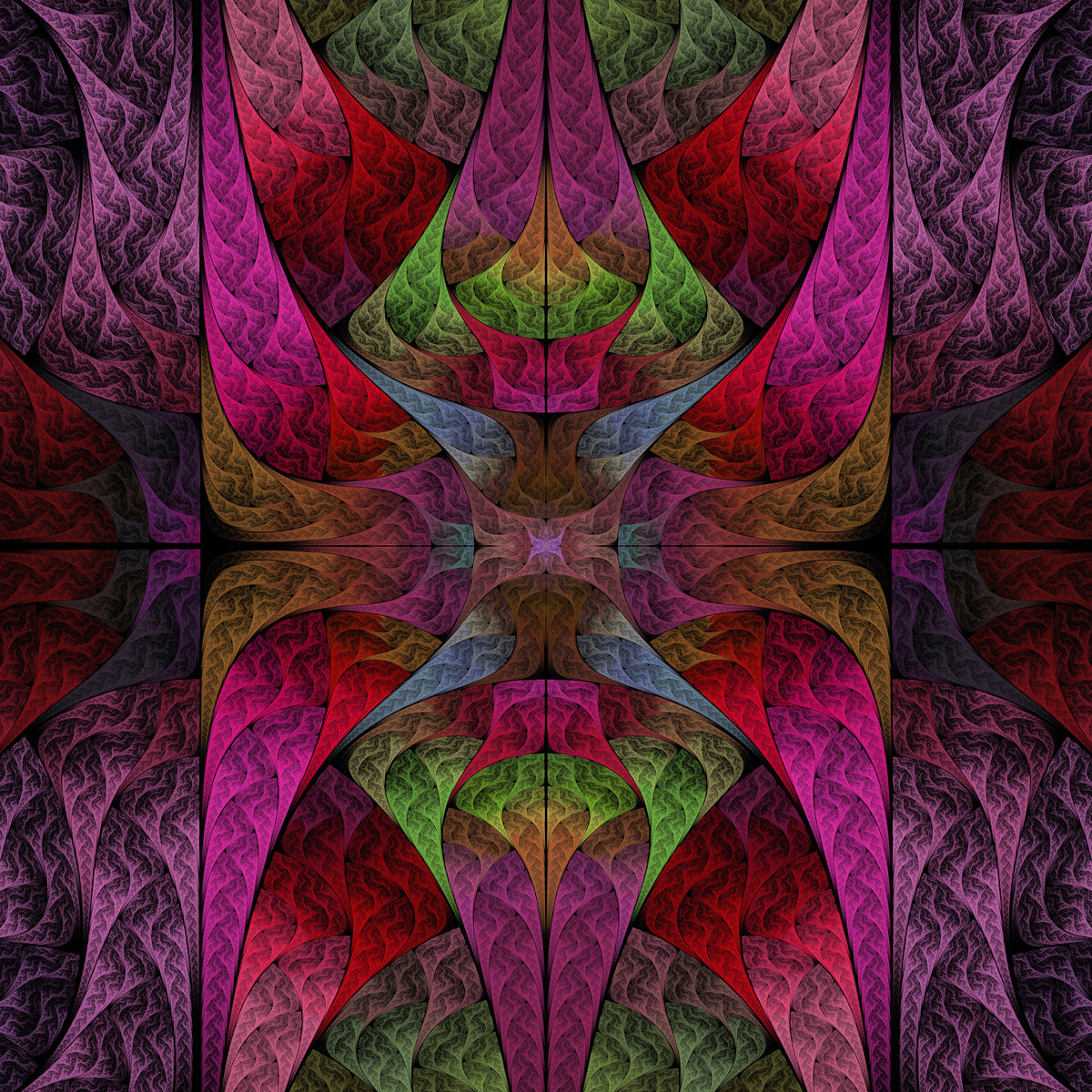 aluminium-print-fraktally-pattern