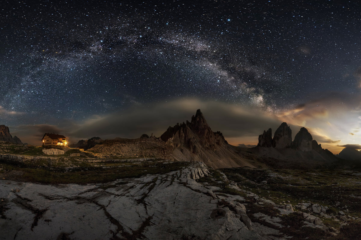 modern-3-piece-aluminium-print-galaxy-dolomites