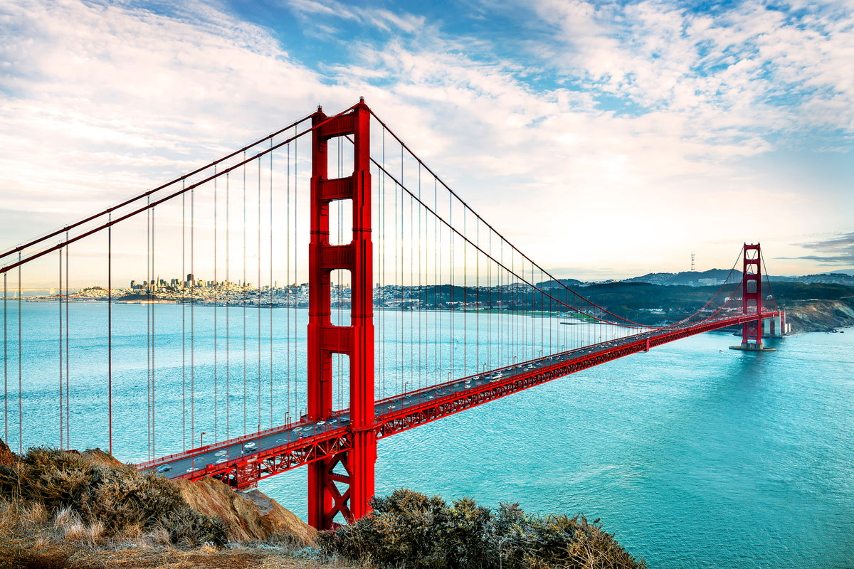 poster-print-red-golden-gate-bridge