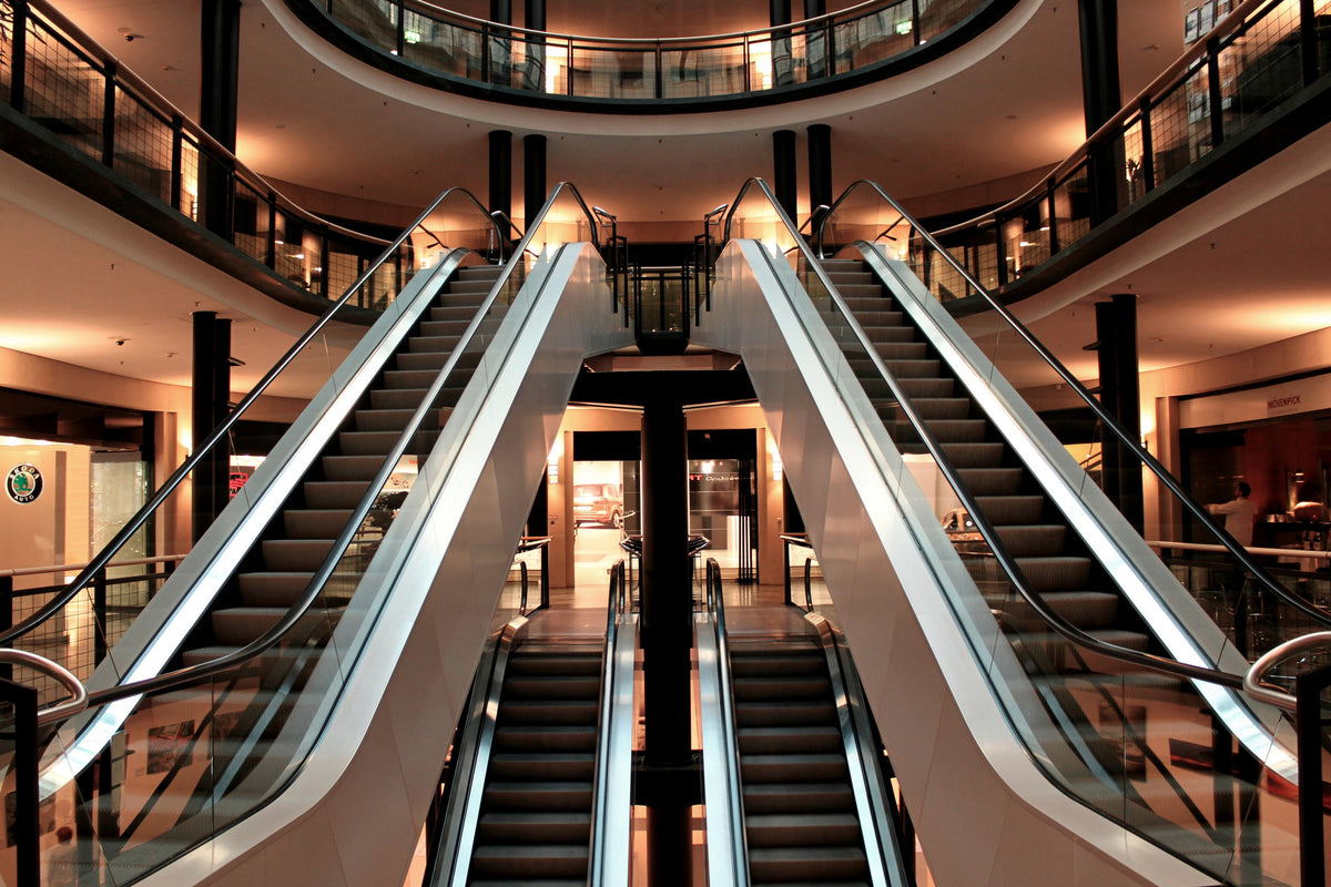 3-piece-acrylic-print-escalator-in-shopping-mall