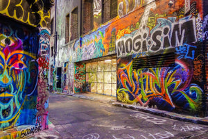 framedcanvas-print-houses-with-graffiti