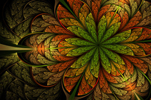 modern-3-piece-aluminium-print-abstract-floral-pattern