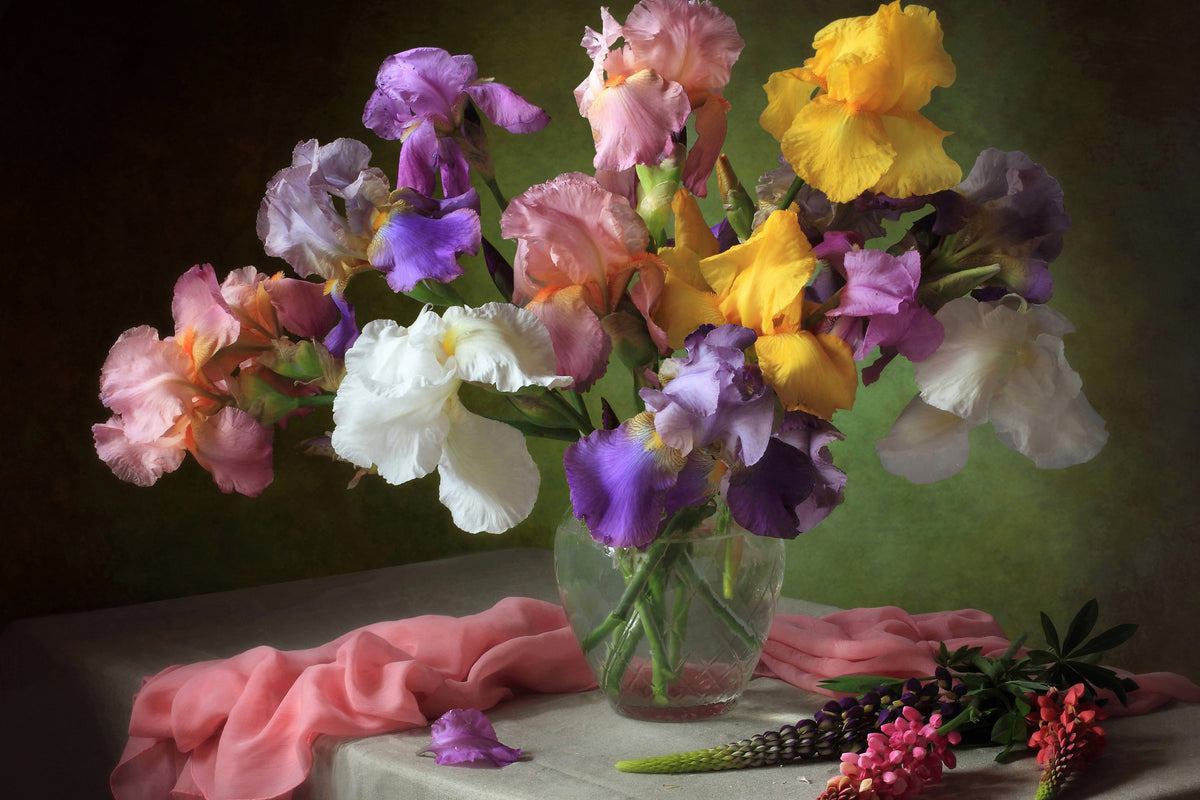 canvas-print-floral-calm-in-a-pastel-shade