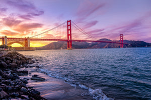 aluminium-print-golden-gate-in-the-evening