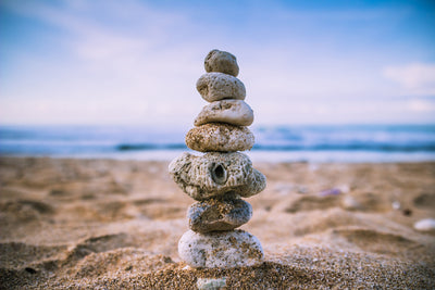 poster-print-stone-pile-on-the-beach