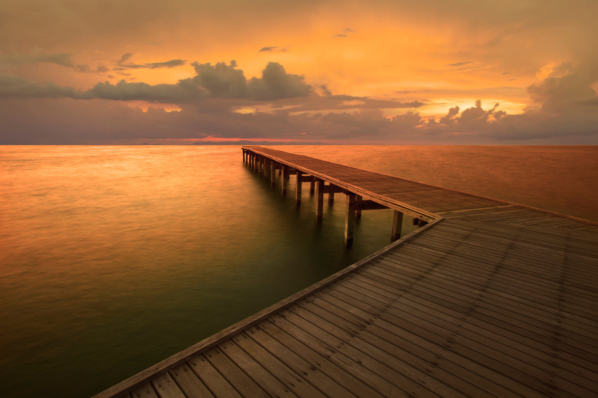 modern-3-piece-aluminium-print-the-footbridge-by-the-sea